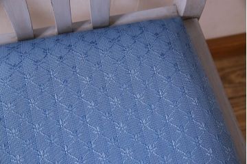 アンティーク家具　ペイント　オーク材　シックなイギリスアンティークチェア(2)