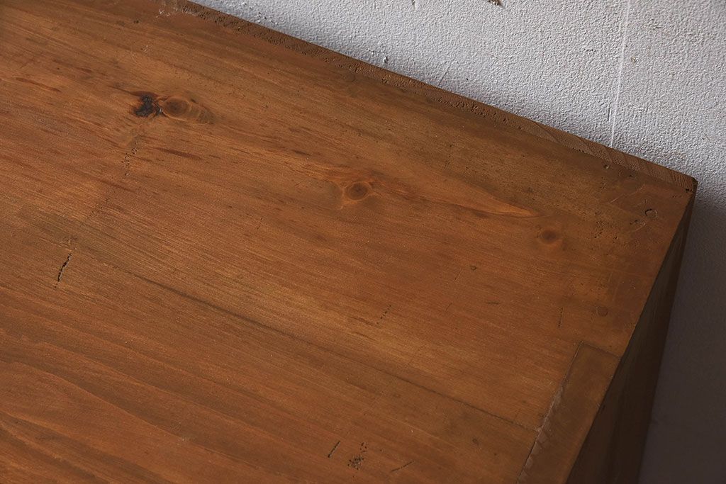 アンティーク家具　和製アンティーク　檜材製12杯引き出し(ドロワー、チェスト)(2)