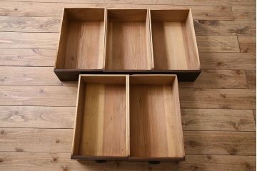 アンティーク家具　和製アンティーク　六尺　水屋箪笥ローボード(テレビ台、キャビネット、収納棚)