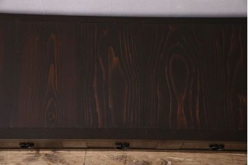 アンティーク家具　和製アンティーク　六尺　水屋箪笥ローボード(テレビ台、キャビネット、収納棚)