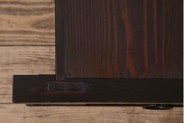 アンティーク家具　和製アンティーク　六尺　水屋箪笥ローボード(テレビ台、キャビネット、収納棚)