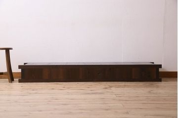 アンティーク家具　和製アンティーク　六尺　水屋箪笥ローボード(テレビ台、キャビネット、収納棚)