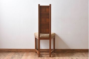 アンティーク家具　イギリスアンティーク　珍しいデザインのクッションチェア(椅子)(2)