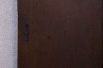 【U様ご成約済】ナラ材製　大正ロマン　上質なデザインの収納棚(戸棚)(2)