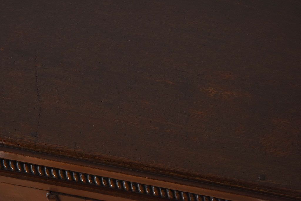 【S様ご成約済み】カバ・タモ材製　モダンなデザインが印象的なアンティーク本箱(ブックケース)