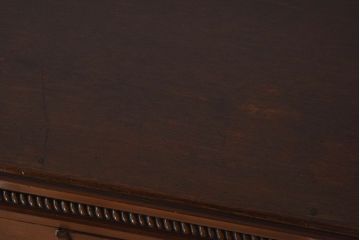 【S様ご成約済み】カバ・タモ材製　モダンなデザインが印象的なアンティーク本箱(ブックケース)