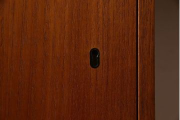 北欧家具　チーク材製　スタイリッシュなデザインの両袖机