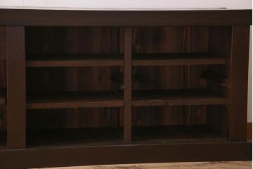 アンティーク家具　明治期　六尺　水屋箪笥ローボード(サイドボード、テレビ台、キャビネット、収納棚)