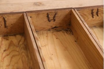 アンティーク家具　明治期　六尺　水屋箪笥ローボード(サイドボード、テレビ台、キャビネット、収納棚)