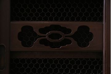 アンティーク家具　明治期　六尺　水屋箪笥ローボード(サイドボード、テレビ台、キャビネット、収納棚)