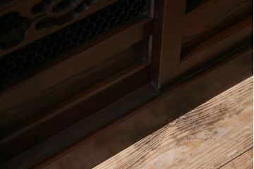 アンティーク家具　明治期　六尺　水屋箪笥ローボード(サイドボード、テレビ台、キャビネット、収納棚)