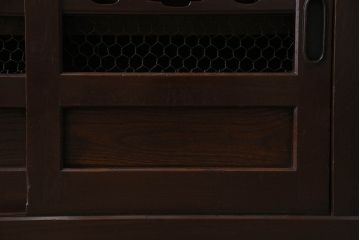 アンティーク家具　明治期　六尺　水屋箪笥ローボード(サイドボード、テレビ台、キャビネット、収納棚)