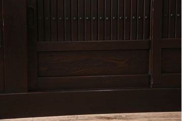 アンティーク家具　明治期　六尺　水屋箪笥ローボード(サイドボード、テレビ台、キャビネット、収納棚)