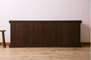 アンティーク家具　明治期　六尺　水屋箪笥ローボード(サイドボード、テレビ台、キャビネット、収納棚)