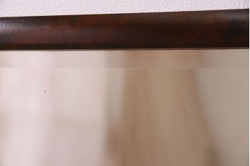 アンティーク雑貨　北海道民芸家具　木製フレームのリメイクミラー(鏡)(1)