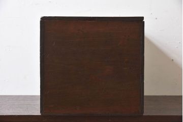 アンティーク雑貨　昭和レトロ　古い木のシンプルなアンティーク収納箱(収納ケース・小箱)