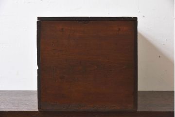アンティーク雑貨　昭和レトロ　古い木のシンプルなアンティーク収納箱(収納ケース・小箱)