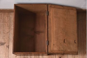アンティーク雑貨　昭和レトロ　古い木のシンプルなアンティーク収納箱(収納ケース・小箱)
