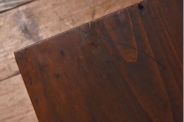 アンティーク雑貨　昭和レトロ　古い木のシンプルなアンティーク収納箱(収納ケース・小箱)