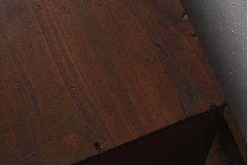 アンティーク雑貨　昭和レトロ　古い木のシンプルなアンティーク収納箱(収納ケース・小箱)