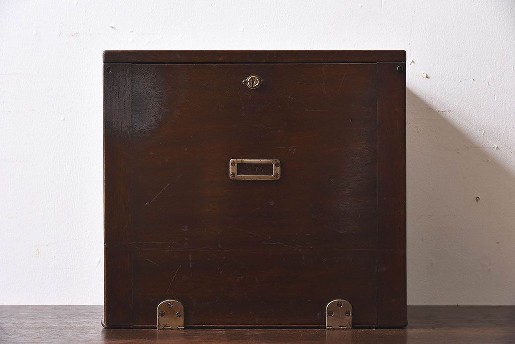 アンティーク家具　アンティーク　歯医者さんの古い往診箱(小引き出し、裁縫箱)