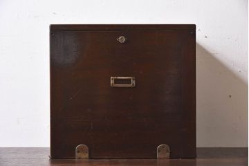 アンティーク家具　アンティーク　歯医者さんの古い往診箱(小引き出し、裁縫箱)