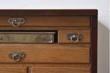 アンティーク家具　アンティーク　歯医者さんの古い往診箱(小引き出し、裁縫箱)