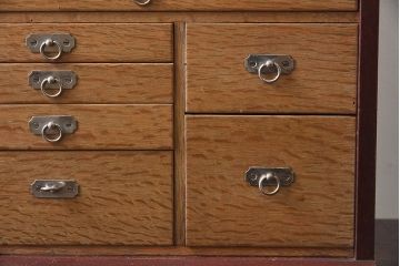 アンティーク家具　アンティーク　歯医者さんの古い往診箱(小引き出し、裁縫箱)