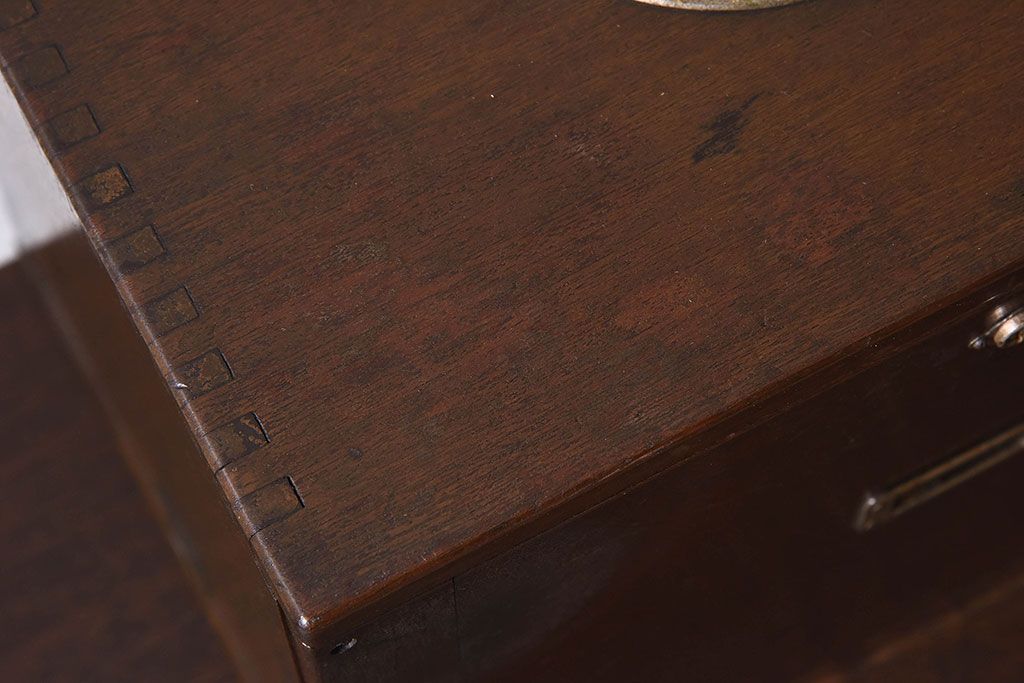 アンティーク家具　アンティーク　歯医者さんの古い往診箱(小引き出し、裁縫箱)