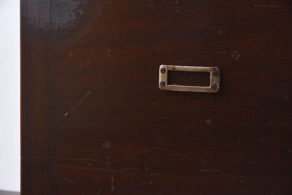 アンティーク家具　アンティーク　歯医者さんの古い往診箱(小引き出し、裁縫箱)