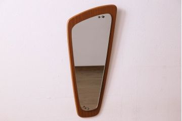 アンティーク雑貨　北欧ビンテージ　個性的でおしゃれな壁掛けミラー(鏡)
