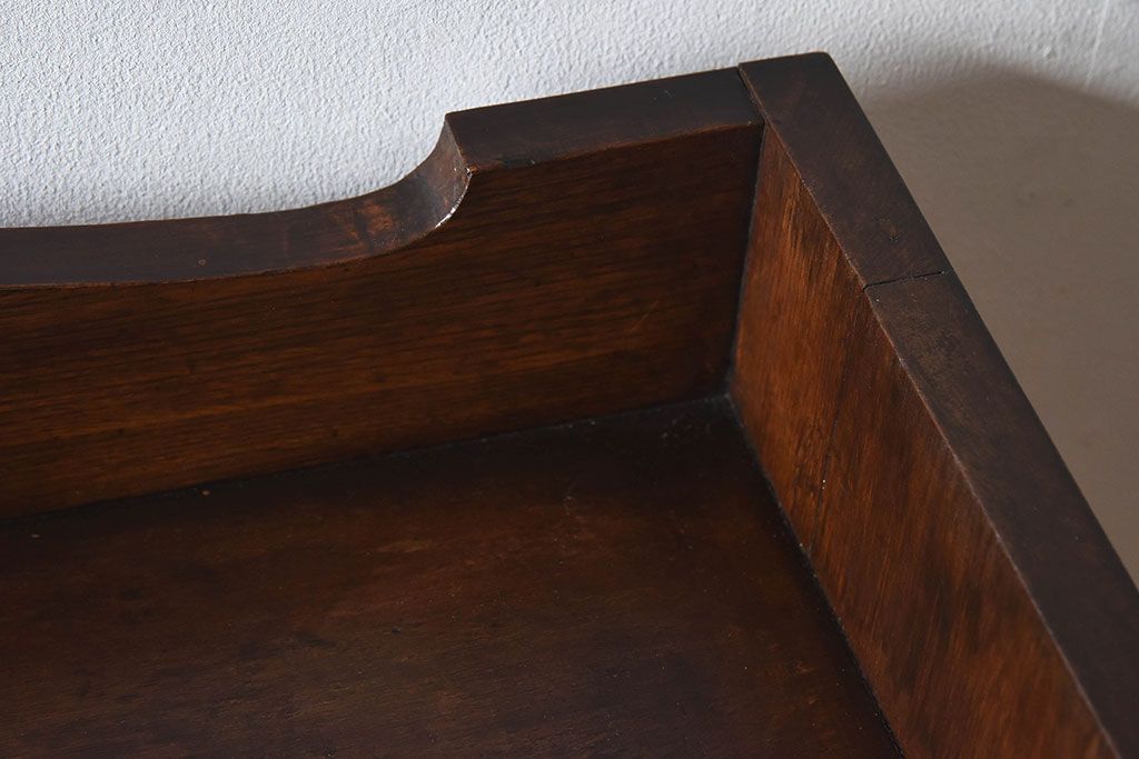 アンティーク家具　大正ロマン　栓材製　ダイヤガラス入り本箱(ブックケース)