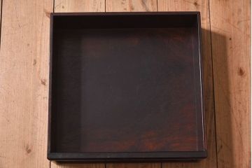 アンティーク家具　古作　上質な唐木材製のアンティーク飾り棚(陳列棚)