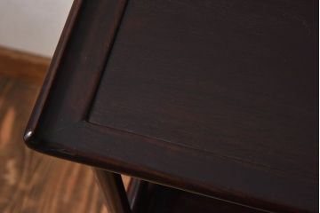 アンティーク家具　古作　上質な唐木材製のアンティーク飾り棚(陳列棚)
