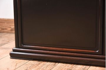 アンティーク家具　古作　上質な唐木材製のアンティーク飾り棚(陳列棚)