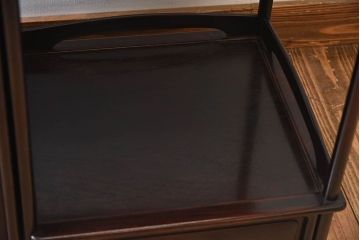 アンティーク家具　古作　上質な唐木材製のアンティーク飾り棚(陳列棚)