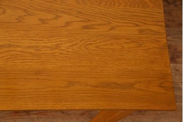当店リメイク品　オーク材製天板のダイニングテーブル(作業台)