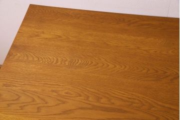 当店リメイク品　オーク材製天板のダイニングテーブル(作業台)