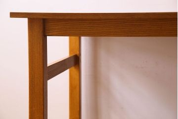 当店リメイク品　オーク材製天板のダイニングテーブル(作業台)