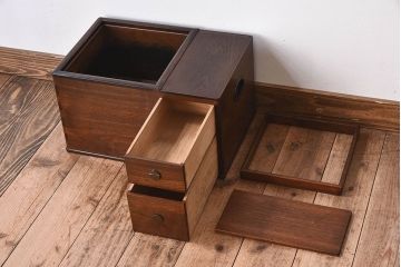 アンティーク雑貨　和製アンティーク　高級品!桑材製の上品な長火鉢