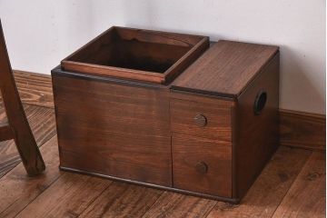 アンティーク雑貨　和製アンティーク　高級品!桑材製の上品な長火鉢