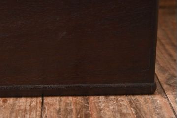 アンティーク雑貨　和製アンティーク　上質な唐木材製の角火鉢