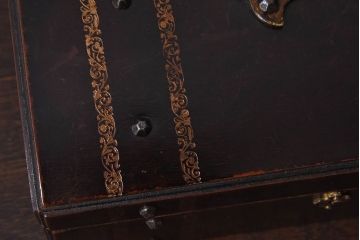 アンティーク雑貨　イギリスアンティーク　高級品!鍵付き宝石箱(ジュエリーケース)