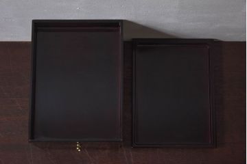 中古　漆塗り　蒔絵小引き出し(小物入れ)