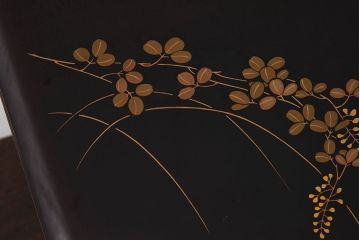 中古　漆塗り　蒔絵小引き出し(小物入れ)