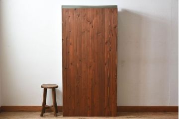 ペイント家具　オリーブグリーンカラーのおしゃれな本箱(ブックケース、収納棚)