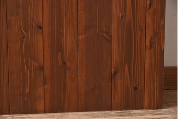 ペイント家具　オリーブグリーンカラーのおしゃれな本箱(ブックケース、収納棚)