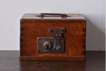 アンティーク家具　和製アンティーク　ナラ材製　印箱(小物収納箱)