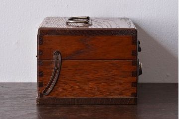 アンティーク家具　和製アンティーク　ナラ材製　印箱(小物収納箱)