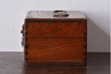 アンティーク家具　和製アンティーク　ナラ材製　印箱(小物収納箱)